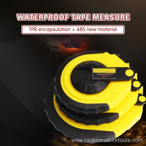 50m 30m 20m waterproof rubber coated measuring tape